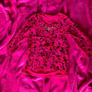 Justice dressy hot pink blouse